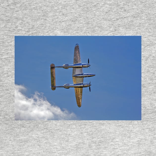 Lockheed P-38 Lightning from below by holgermader